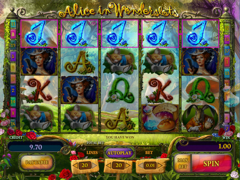 Алиса в Слотах чудес - игровые автоматы